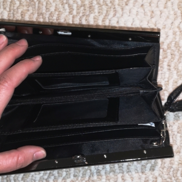 Black clutch with black chrome accents - Picture 3 of 6